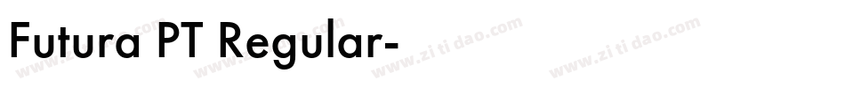 Futura PT Regular字体转换